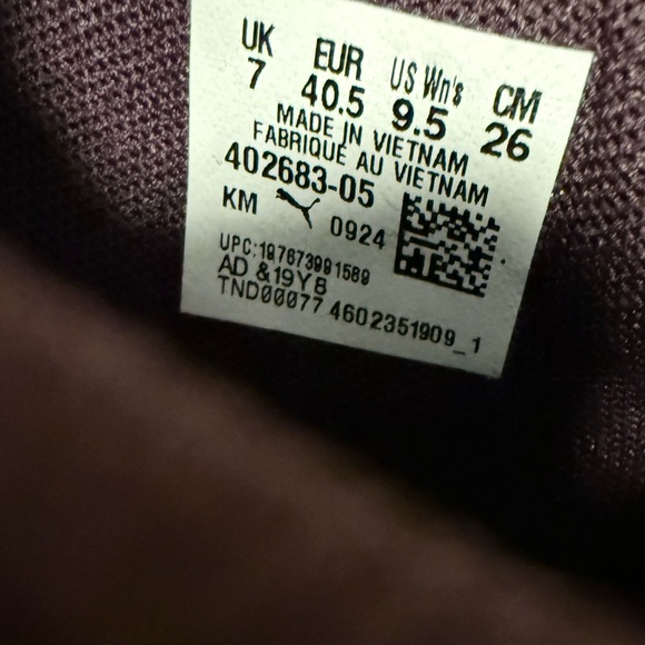 PUMA Club II Era Suede sneaker in the Midnight Plum and Lavender Alert Size 9.5 - Picture 7 of 7